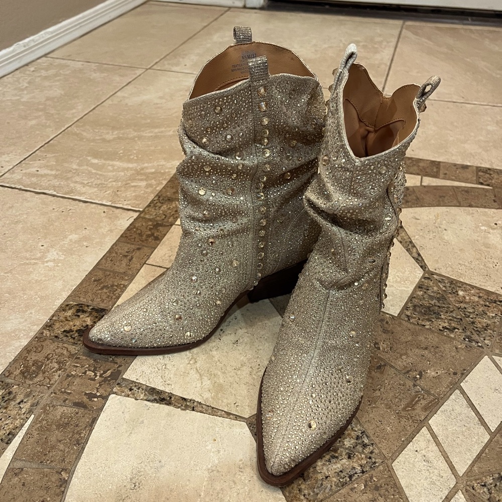 Jessica Simpson rhinestone boots
